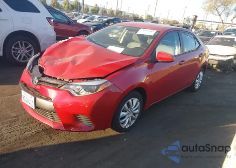 2015 Toyota Corolla Le from USA, damaged, VIN 5YFBURHEXFP256923